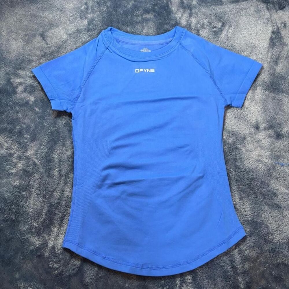 Dfyne Women's Blue T-shirt